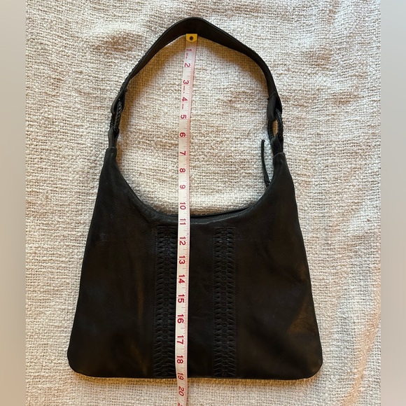 Lilla Lane Black Leather Shoulder Bag Vintage - Picture 11 of 13